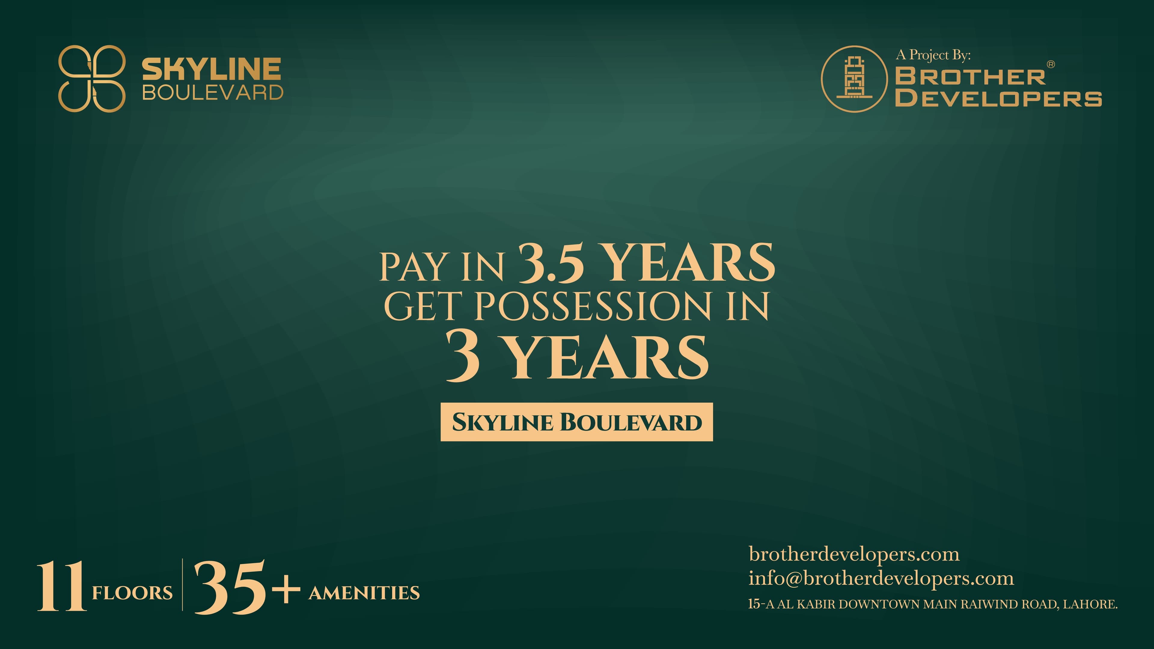 Skyline Boulevard Al Kabir Downtown, Main Raiwind Road, Lahore